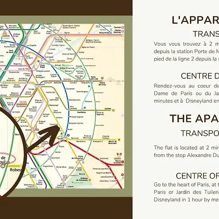 31.appart 8pers#3 Bedroom #pere Lachaise #nation Apartment Paris