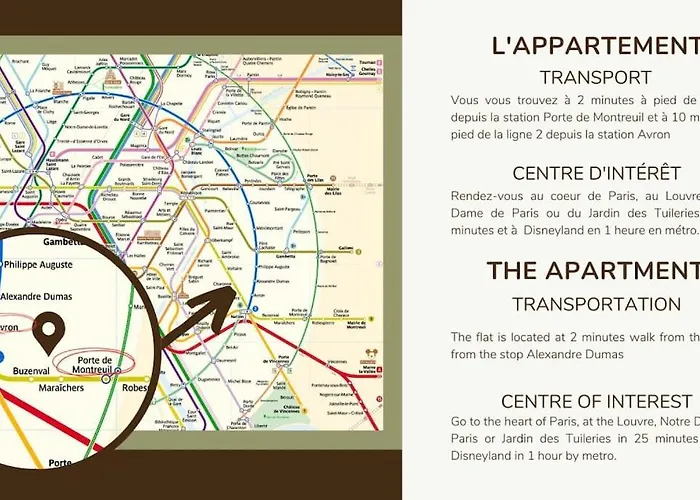 31.appart 8pers#3 Bedroom #père Lachaise #nation Appartement Paris